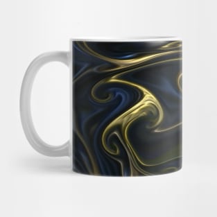 Blue and Green Fluid Abstract Painting Mug